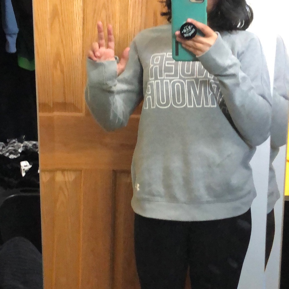 grey under armour sweater